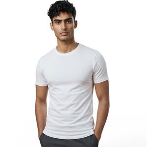 Nordstrom Rack Men’s Crewneck Cotton Spandex T-Shirt White Sz Medium NEW!